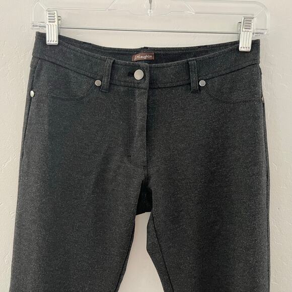 J. McLaughlin Ponte Knit Pants Crop Ankle Skinny Stretch Charcoal Gray Size 0/26 - Picture 3 of 9